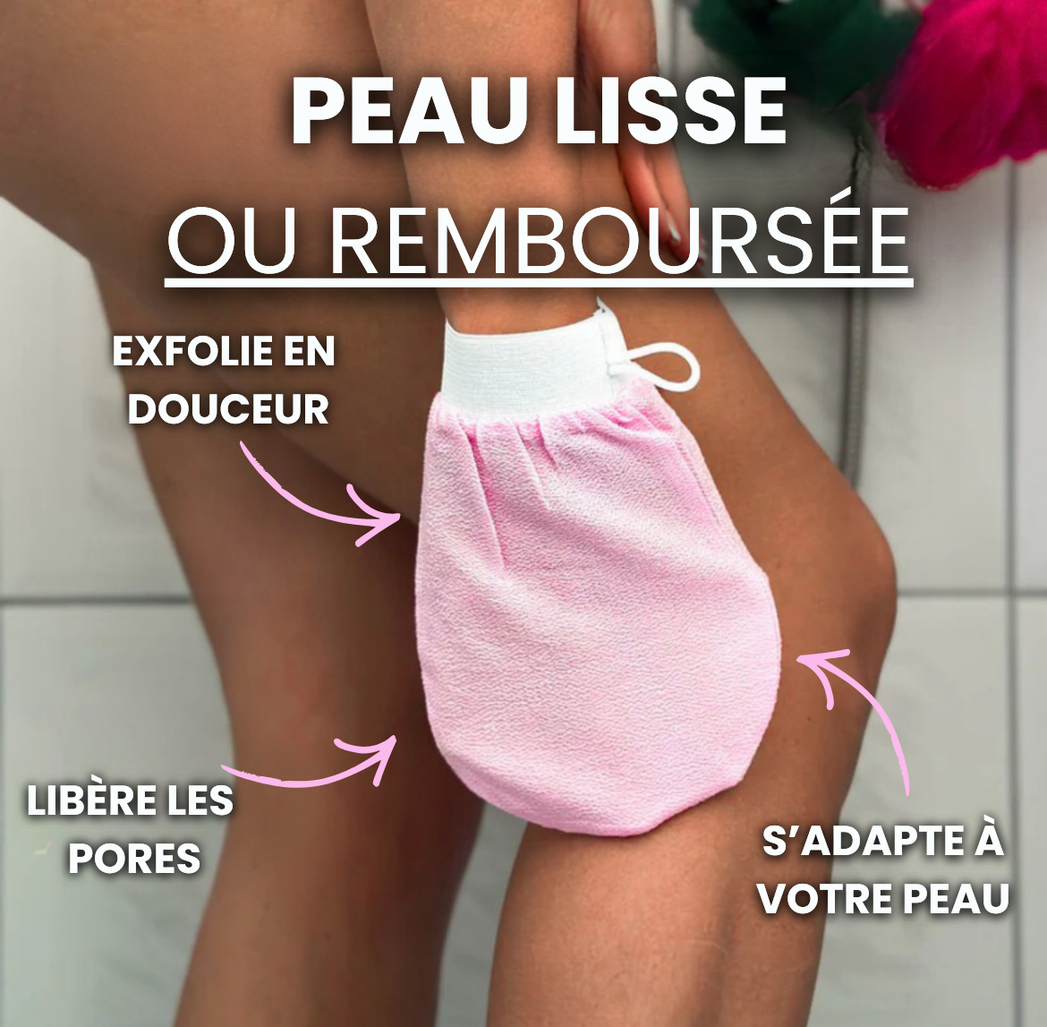 Gant Exfoliant ELIOS - Poils Incarnés & Peaux Mortes